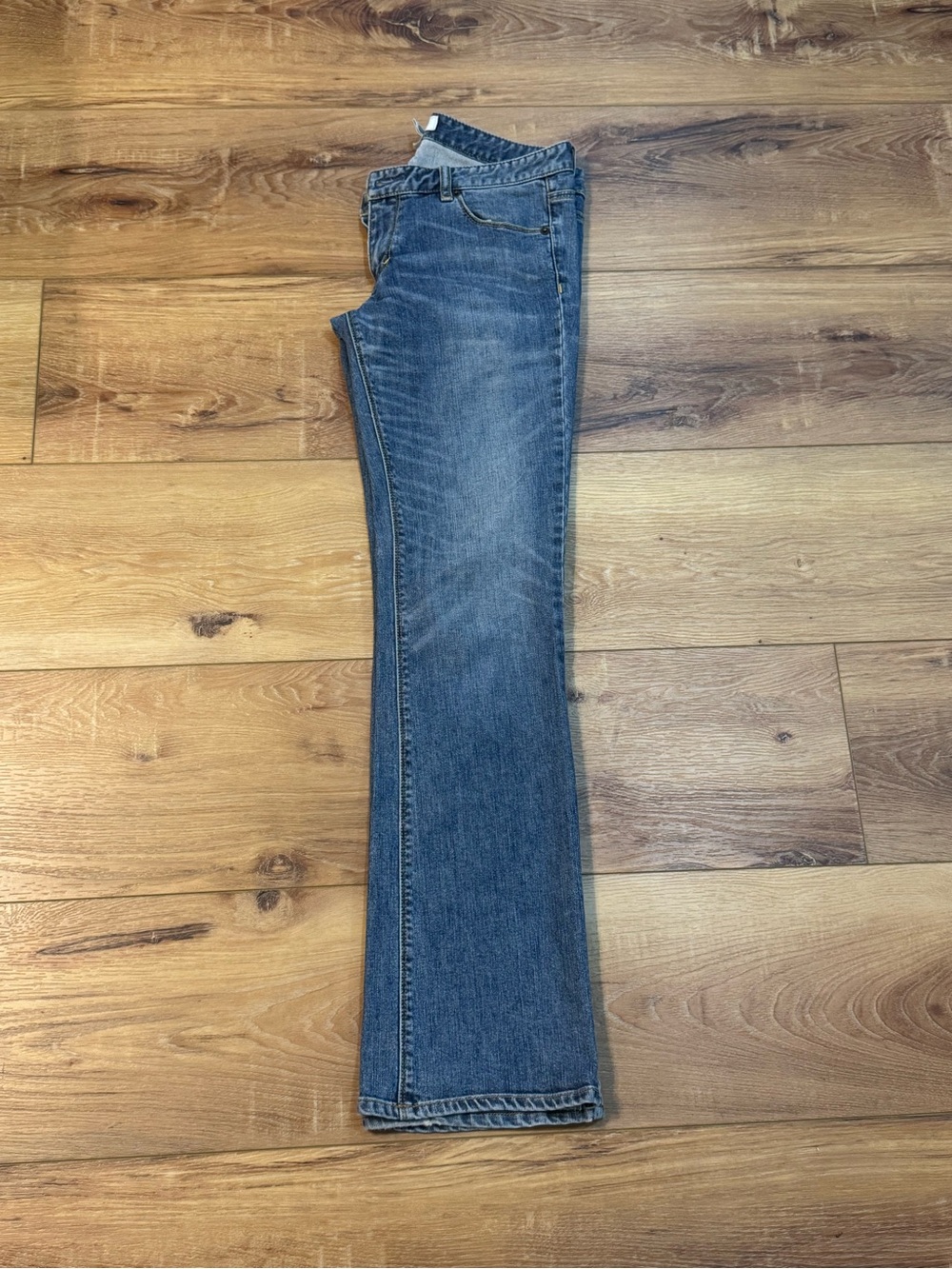 Armani Exchange Women's Boot Cut Jeans in Classic Denim Blue